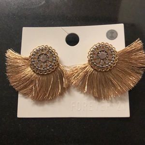 GOLD FRINGE EARRINGS